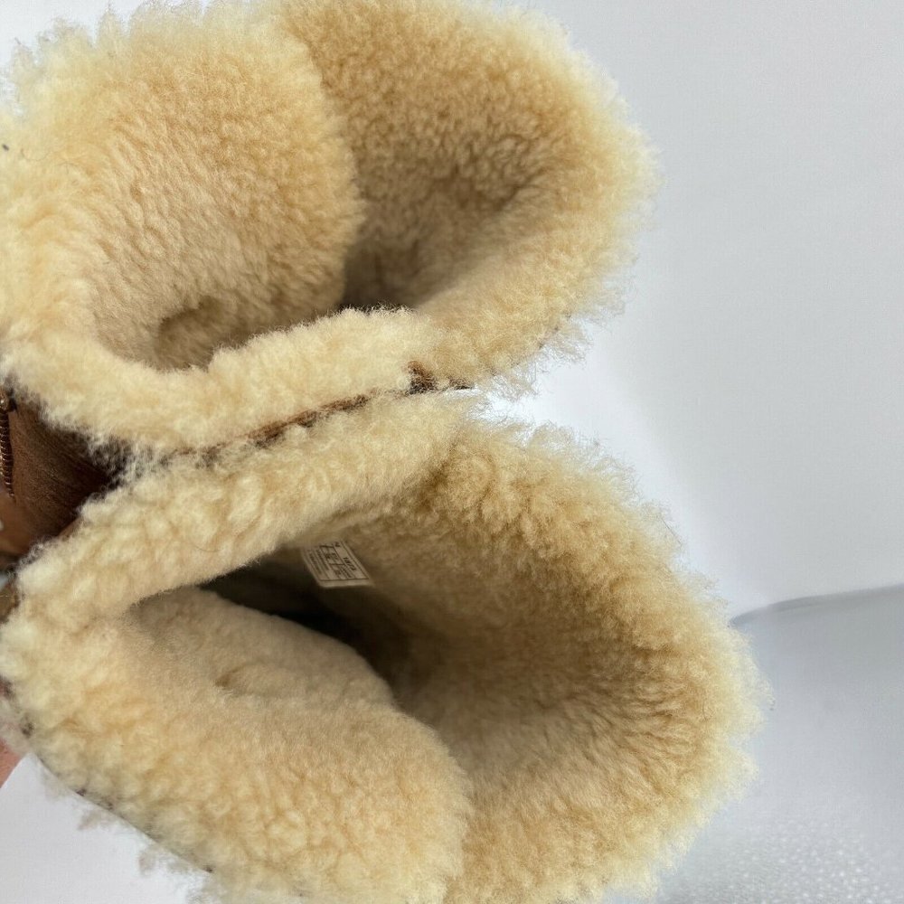 UGG Australia Bailey Button Women Size 7 Brown Mid Calf Winter Snow Boots 1873 - Picture 7 of 12
